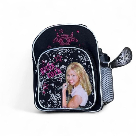Disney Handbags - Deadstock Mini black + pink Hannah Montana backpack #hannahmontana #kids